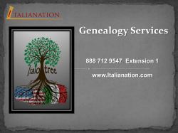 Genealogy Services