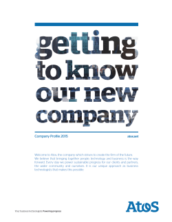 Atos Company Profile 2015