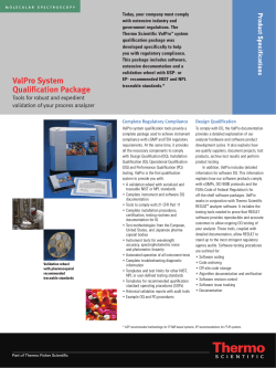 ValPro System Qualification Package