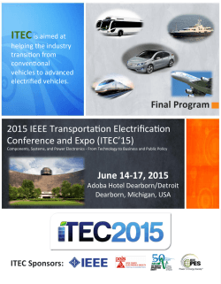 Final Program June 14-â17, 2015 2015 IEEE Transporta%on
