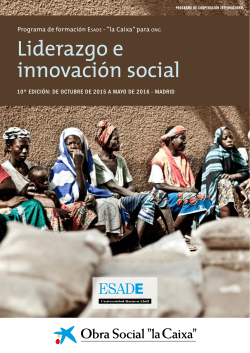 Liderazgo e innovaciÃ³n social