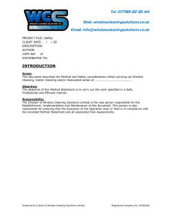 windowcleaningsolutions.co.uk Email: info