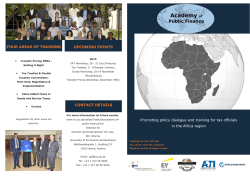Africa - International Tax and Investment Center