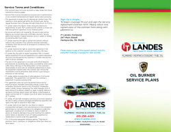 Gold Shield Oil Service Plan Brochure