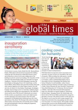 newsletter - ITM Global School