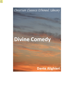 Dante: Divine comedy