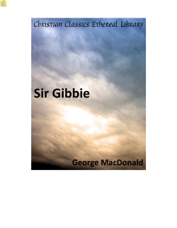 George MacDonald: Sir Gibbie