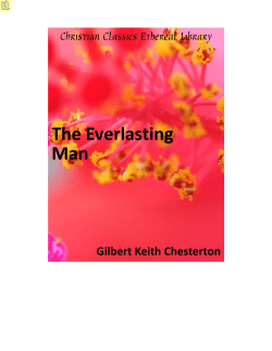 G.K. Chesterton: The Everlasting Man
