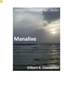 G.K. Chesterton: Manalive