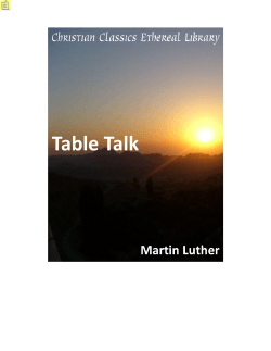 Martin Luther: Table Talk