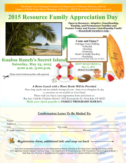 Oahu`s 2015 Resource Family Appreciation Day