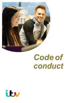Code of conduct - ITV Responsibility