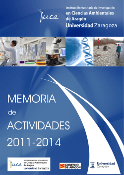 memoria actividades 2011-2014 - IUCA