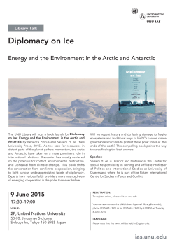 Library Talk: Diplomacy on Ice
