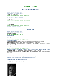 Siglo XXI Conference Agenda for Printed Program 3-31-2015