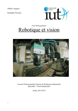 Robotique et vision