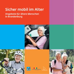 Sicher mobil im Alter - Forum Verkehrssicherheit Brandenburg