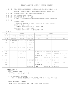 ç«¶æååä¸æ¯æ´äºæ¥­ å¿çãµãã¼ãç ä¿®ä¼ å®æ½æ¦è¦