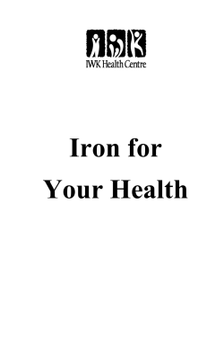 Iron for Your Health