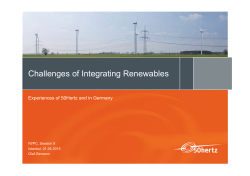Challenges of Integrating Renewables