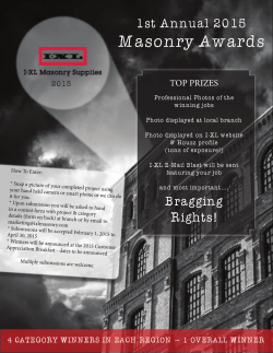 Masonry Awards
