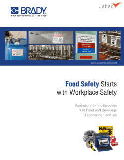 Food Safety Starts with Workplace Safety