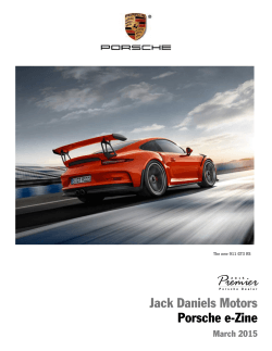 March 2015 - Jack Daniels Porsche