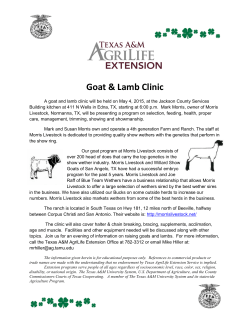 2015 Goat & Lamb Clinic