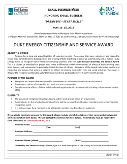 duke energy citizenship and service award