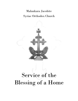 House Blessing Prayers (English and Malayalam)
