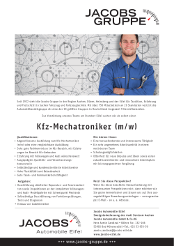 KFZ-Mechatroniker(in) Standort Eifel DIN A4