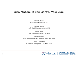 Size Matters, If You Control Your Junk