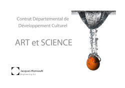 ART et SCIENCE - Jacques HONVAULT