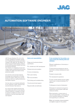 AUTOMATION SOFTWARE ENGINEER