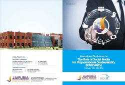 International Conference Brochure REVISED