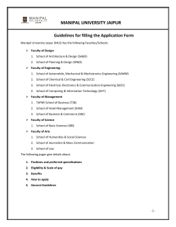 Guidelines-2015 - Manipal University Jaipur