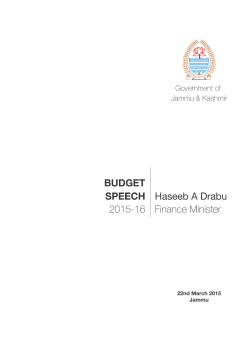 Budget Speech 2015-16 (English)