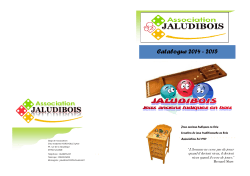 Catalogue JALUDIBOIS 2015