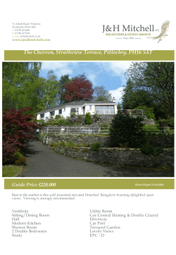 The Chevron, Strathview Terrace, Pitlochry, PH16 5AT
