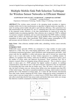Multiple Mobile-Sink Path Selection Technique for Wireless Sensor