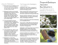 Why be a Beekeeper?... The Pineywoods