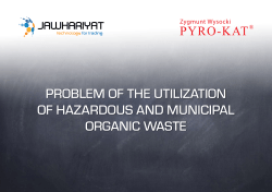 PROBLEM OF THE UTILIZATION OF HAZARDOUS AND