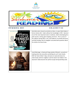 Grades 9 â 12 Reading List - Jacksonville Public Library