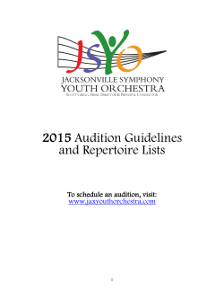 2015Guidelines - Jacksonville Symphony Youth Orchestra
