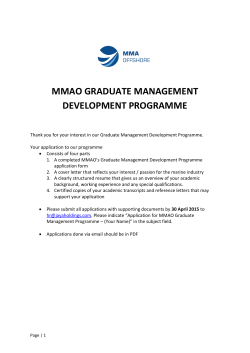 mmao graduate management development programme
