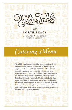 Catering Menu - Jay`s Catering