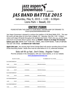 the 2015 Band Battle application