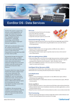 EonStor DS - Data Services