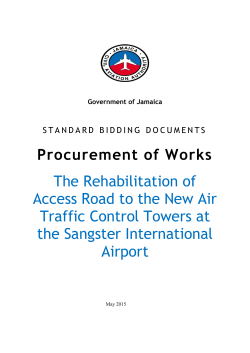 Procurement of Works The Rehabilitation of Access Road to the