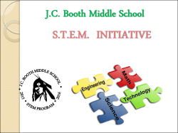 STEM Program - JC Booth Middle School